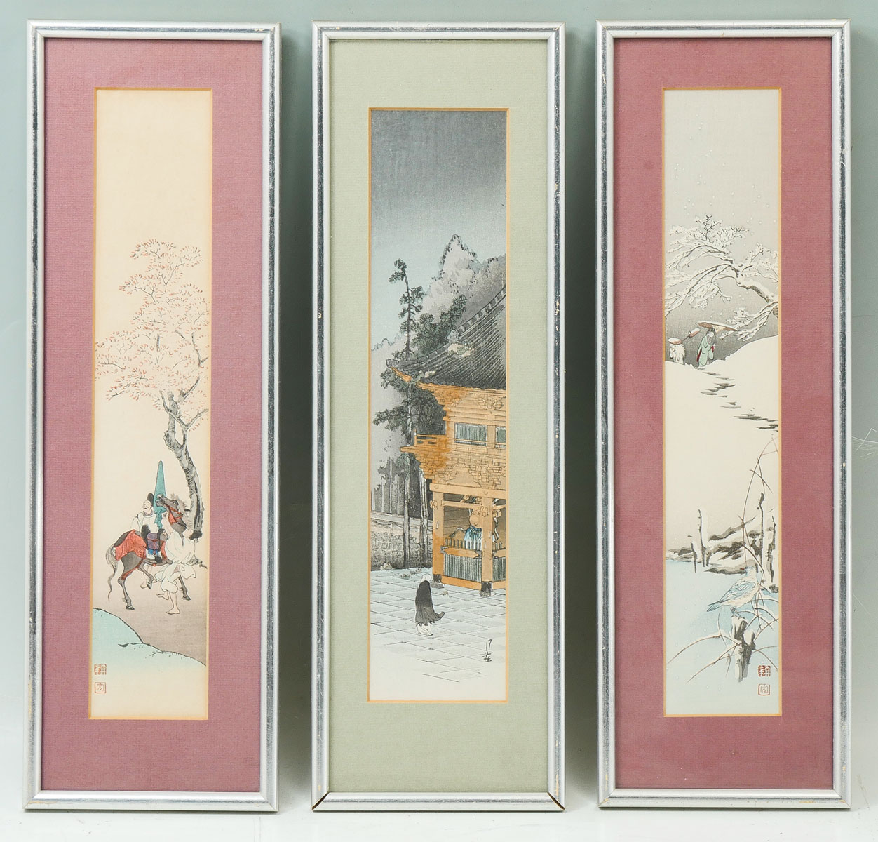 Appraisal: JAPANESE WOODBLOCK PRINTS Depicting various scenes of daily life sight