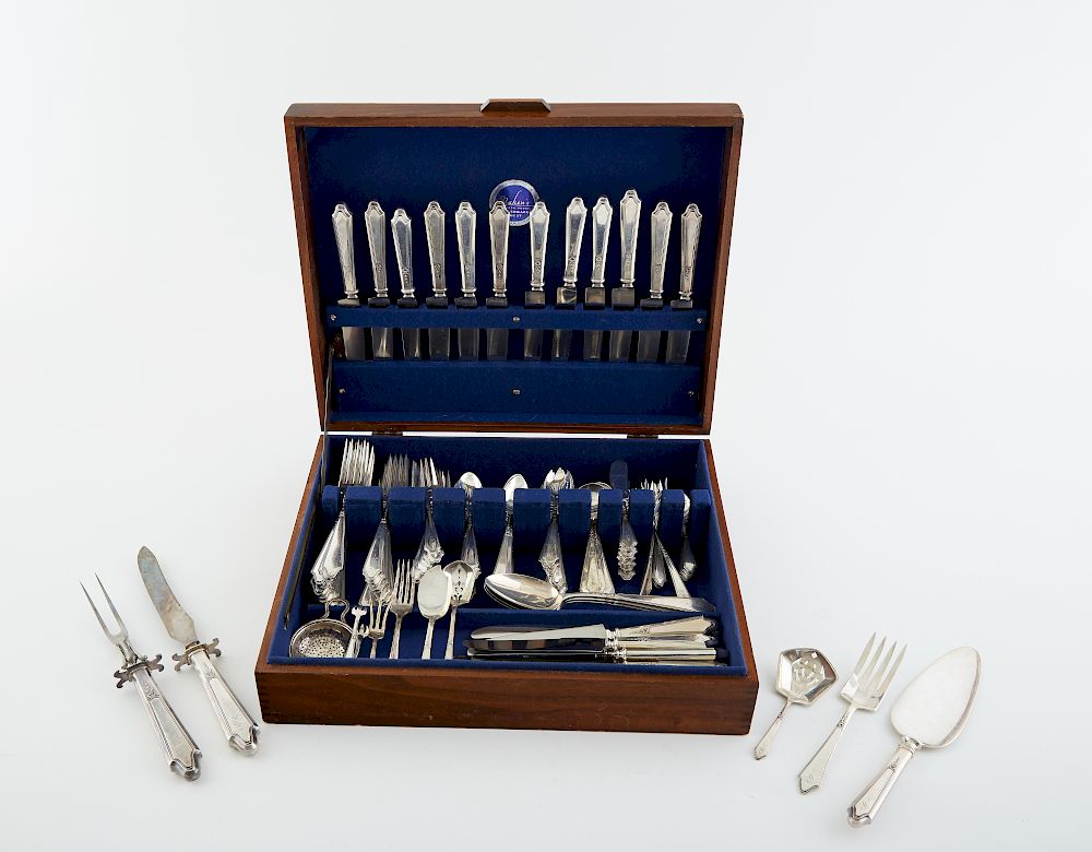 Appraisal: Set Treasure Sterling Silver Flatware Set of sterling silver flatware