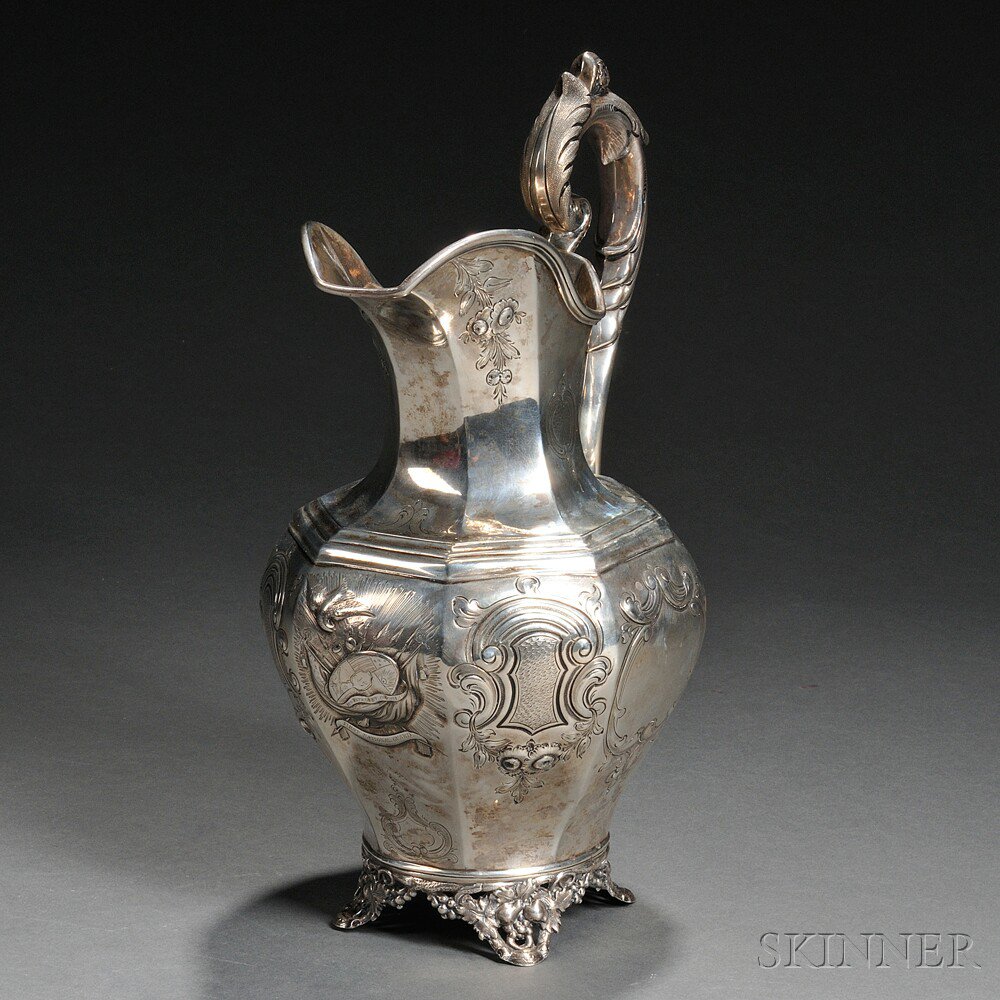 Appraisal: American Silver Presentation Pitcher probably mid to late th century