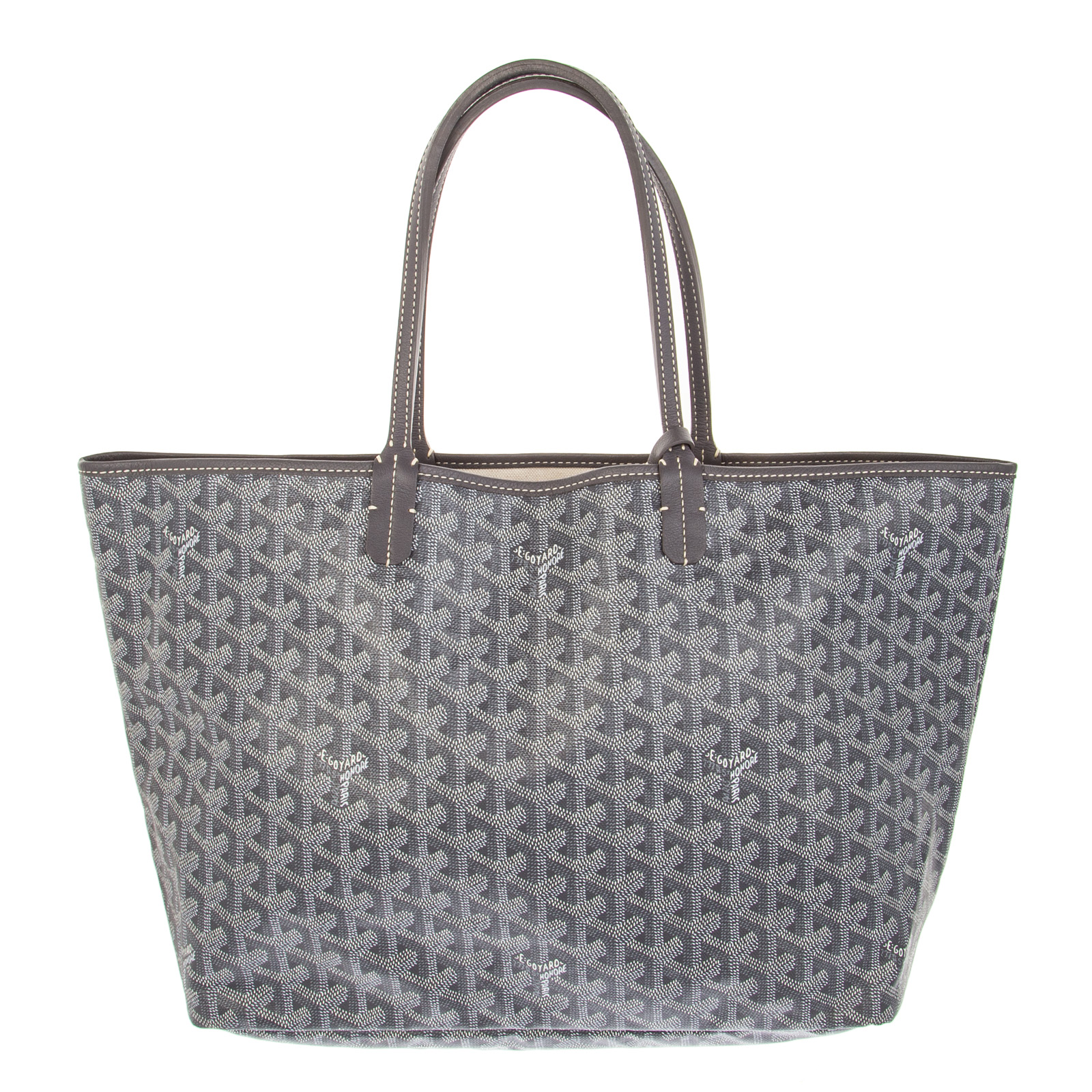 Appraisal: A GOYARD SAINT LOUIS PM A grey Monogram Goyardine coated