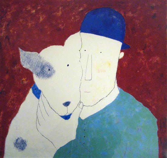 Appraisal: Annora Spence - limited edition print Man and Dog signed