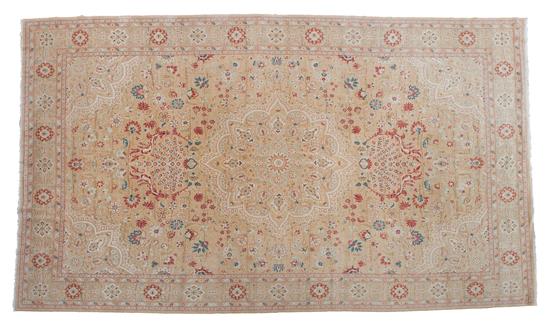 Appraisal: Sale Lot An Indian Persian Design Wool Rug having an