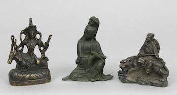 Appraisal: A Lot of Three Spiritual Figures ca th Century A