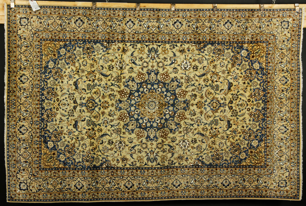 Appraisal: - Persian Nain Carpet Fine Persian Nain carpet ' x