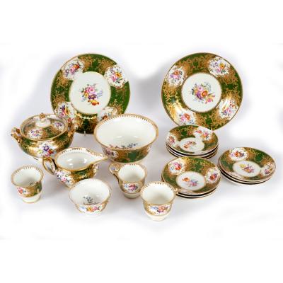 Appraisal: A Coalport part tea service circa each piece decorated flower