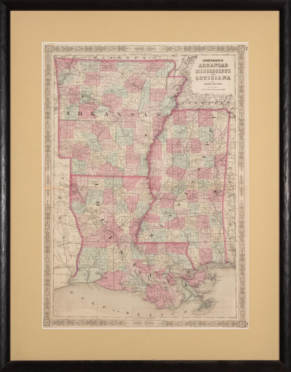 Appraisal: Johann Baptiste Homann Amplissimae regionis Mississipi seu Provinciae Ludovicianae Nuremberg