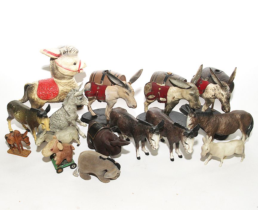 Appraisal: Vintage Donkey Democratic Lot An assorted lot of donkeys which