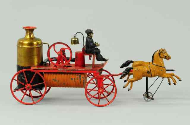 Appraisal: HORSE DRAWN FIRE PUMPER Appears to be a very early