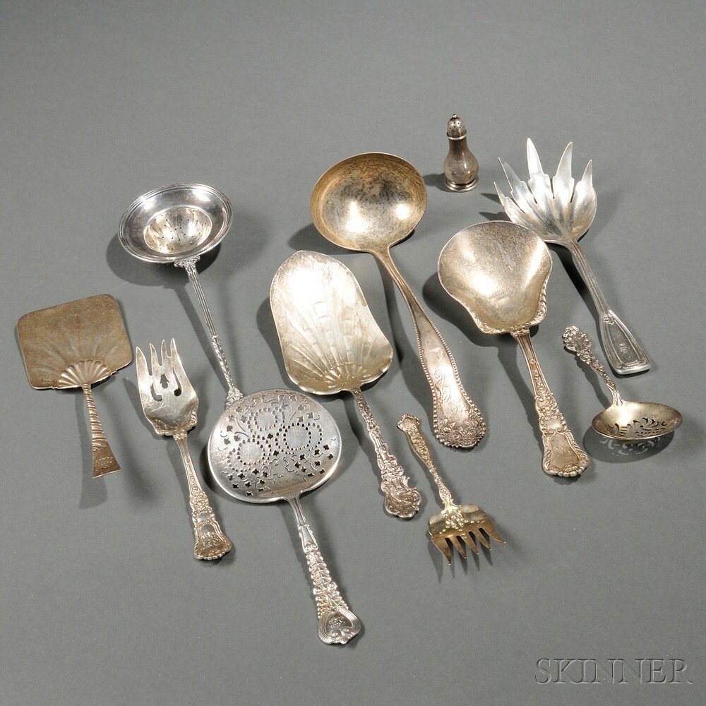 Appraisal: Ten Pieces of American Sterling Silver Flatware late th early