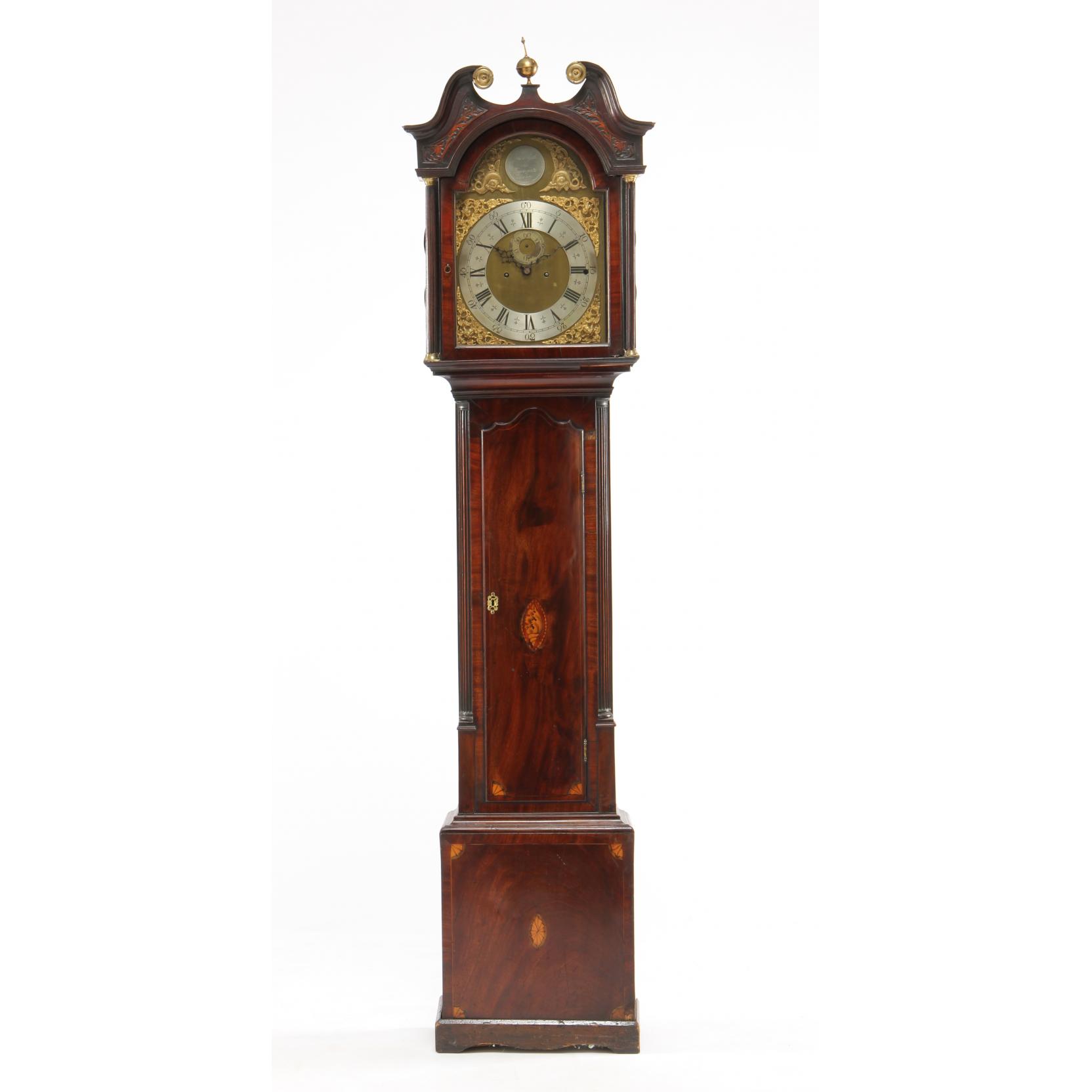 Appraisal: Jas Nicol Canongate Edinboro Inlaid Tall Case Clock Scotland th