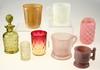 Appraisal: GLASS LOT - Eight piece lot of th c American