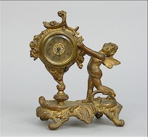 Appraisal: Art Nouveau Figural Clock ca Late th Century Decorative Art