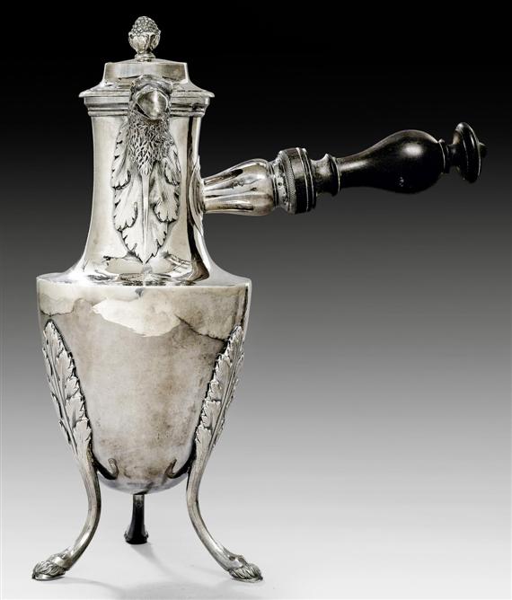 Appraisal: EMPIRE COFFEE POT Paris - Maker's mark Antoine Henry Dubois