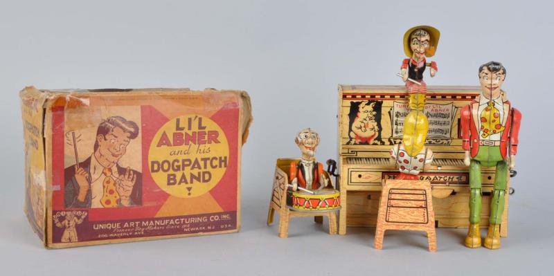 Appraisal: Unique Art Tin Litho Wind - Up Li'l Abner Band