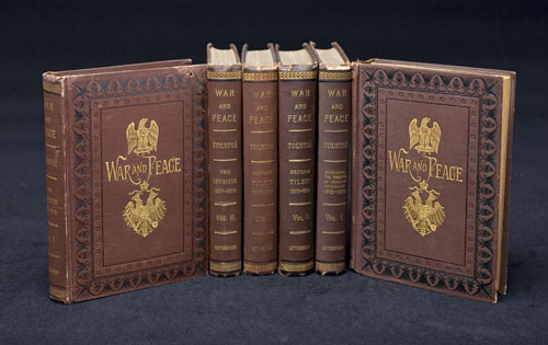 Appraisal: TOLSTOY COUNT LEO War and Peace volumes mo publisher's brown