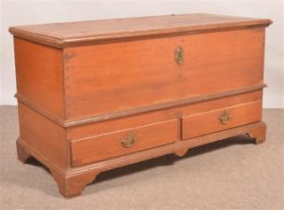 Appraisal: PA Late th Early th Century Dower Chest Pennsylvania Late