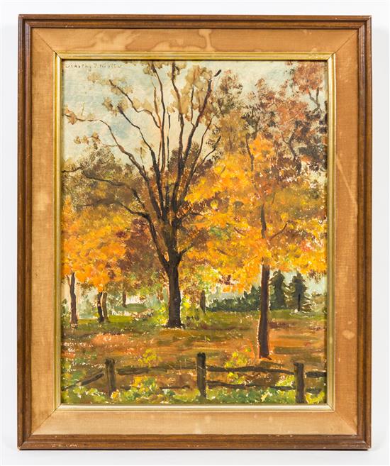 Appraisal: Sale Lot Dorothy F Kirsten American - Untitled Autumn Landscape