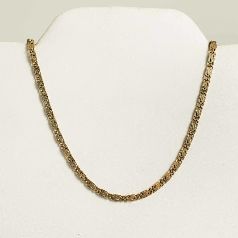 Appraisal: k Yellow Gold Necklace k yellow gold necklace Dimensions l