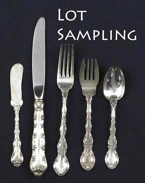 Appraisal: Gorham Strasbourg pattern sterling silver flatware service pcs ozt