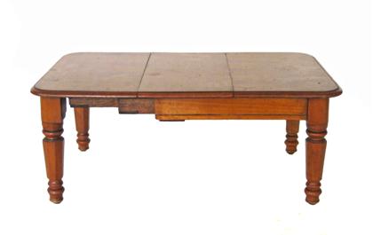 Appraisal: Miniature cherrywood dining table th century