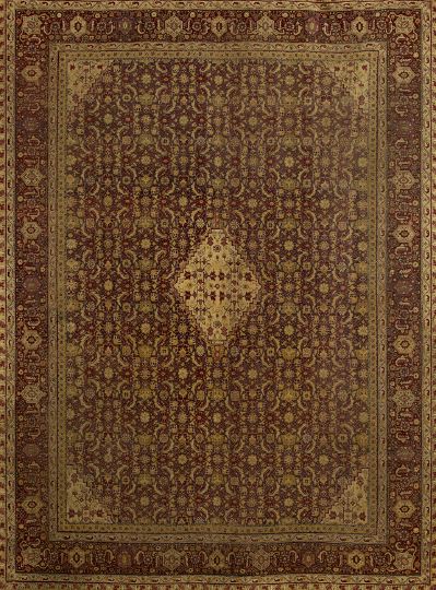 Appraisal: Antique Turkish-Design Carpet ' x '