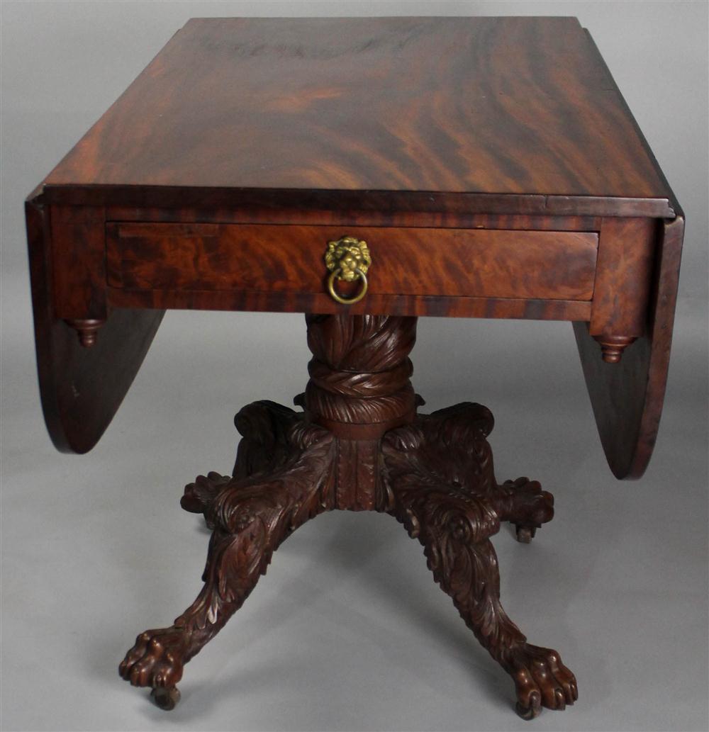 Appraisal: AMERICAN CLASSICAL STYLE BREAKFAST TABLE having a rectangular top with