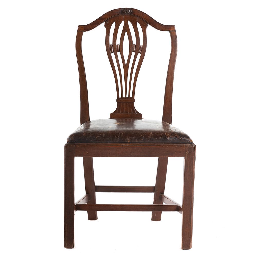 Appraisal: Maryland Federal Mahogany Side Chair Manner of John Shaw Annapolis