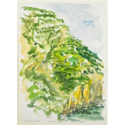 Appraisal: Elaine de Kooning American - Hotel San Pietro Cliffs over