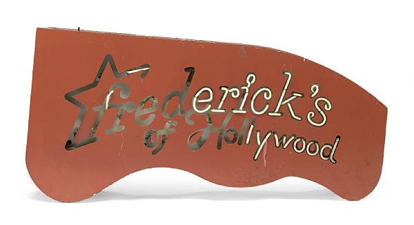 Appraisal: A neon sign from 'Frederick's of Hollywood ' s Made