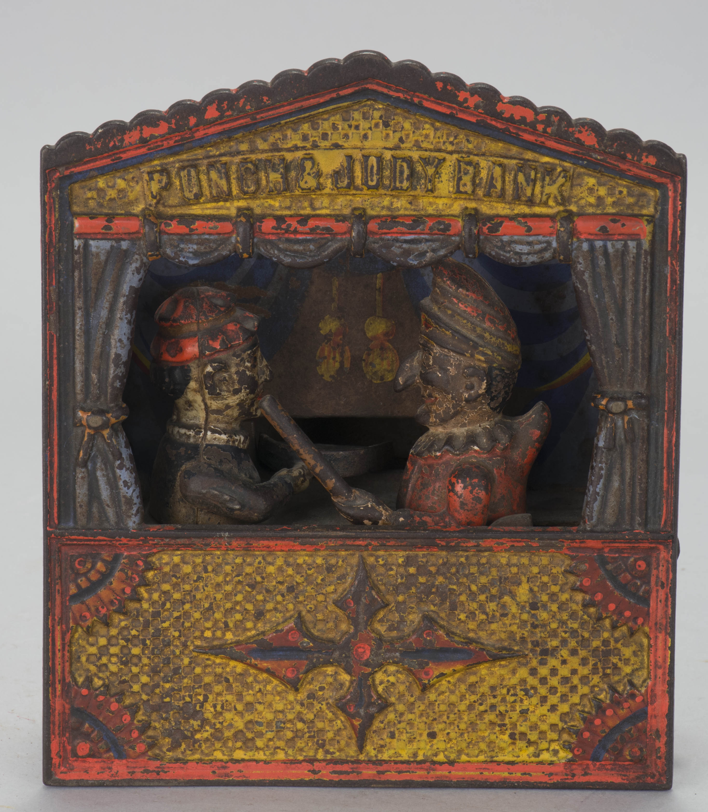 Appraisal: PUNCH JUDY BANK CAST IRON MECHANICAL BANK Patented By Shepard