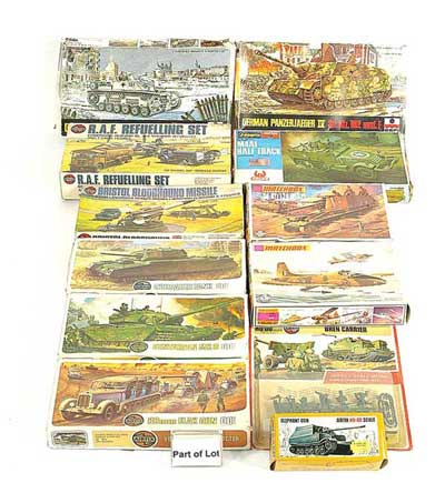 Appraisal: Airfix Esci Matchbox a mixed group of Military plastic Vehicle