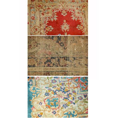 Appraisal: Group of Three Kirman Rugs Estimate -