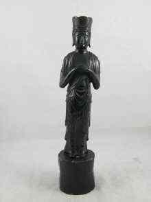 Appraisal: A Japanese bronze figure of a bodhisattava probably Edo period