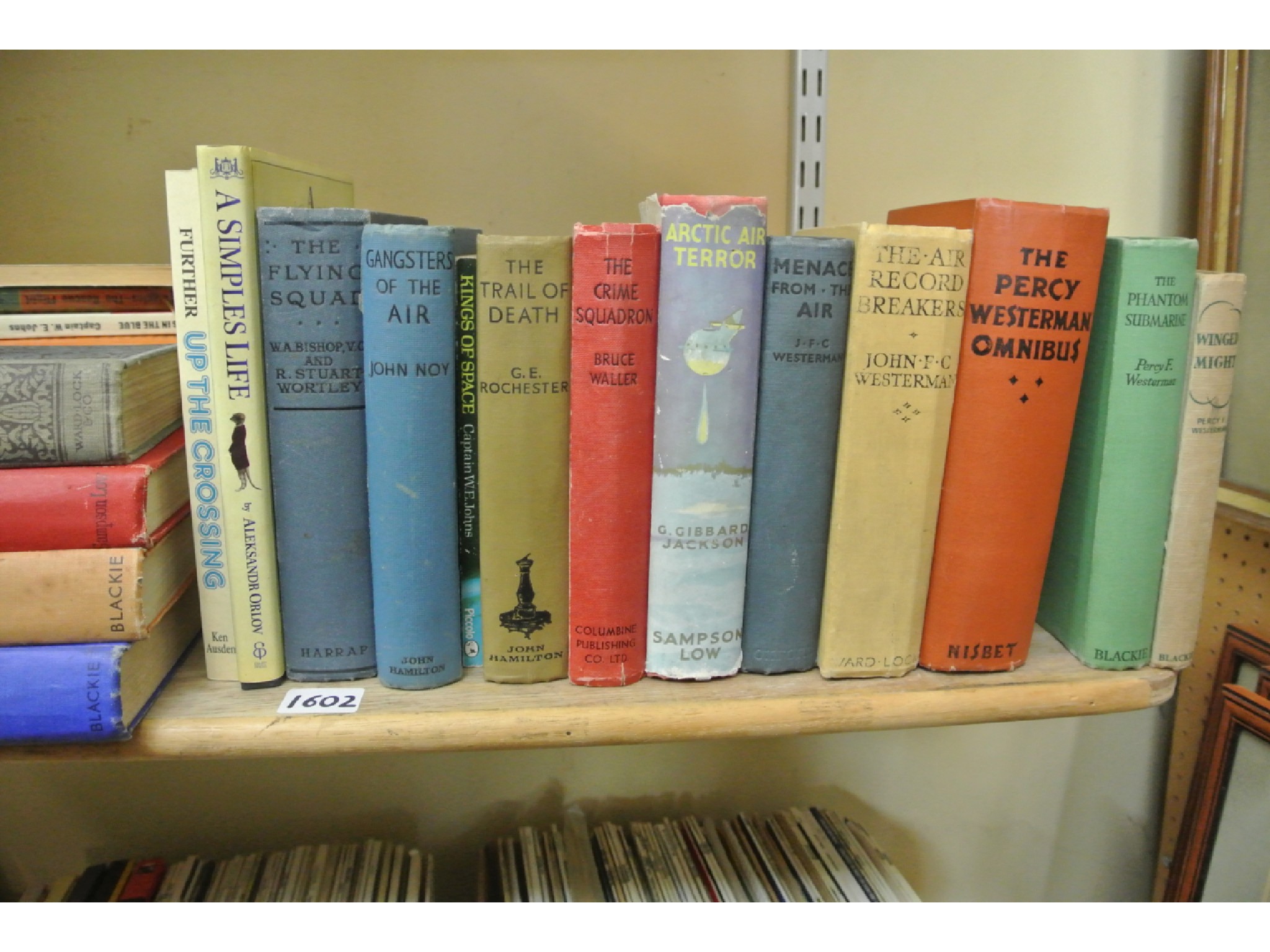 Appraisal: A collection of vintage books aviation related mainly novels including