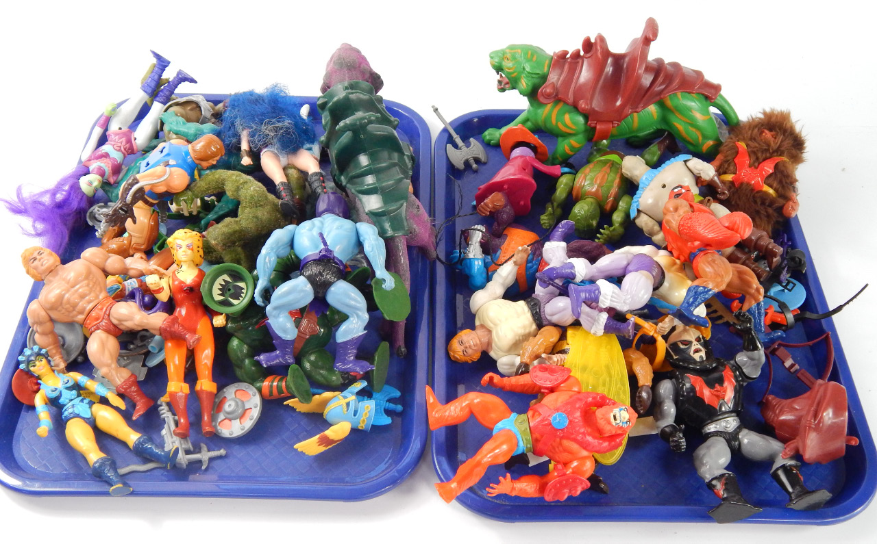 Appraisal: A collection of He-man figures by Mattel c 's a