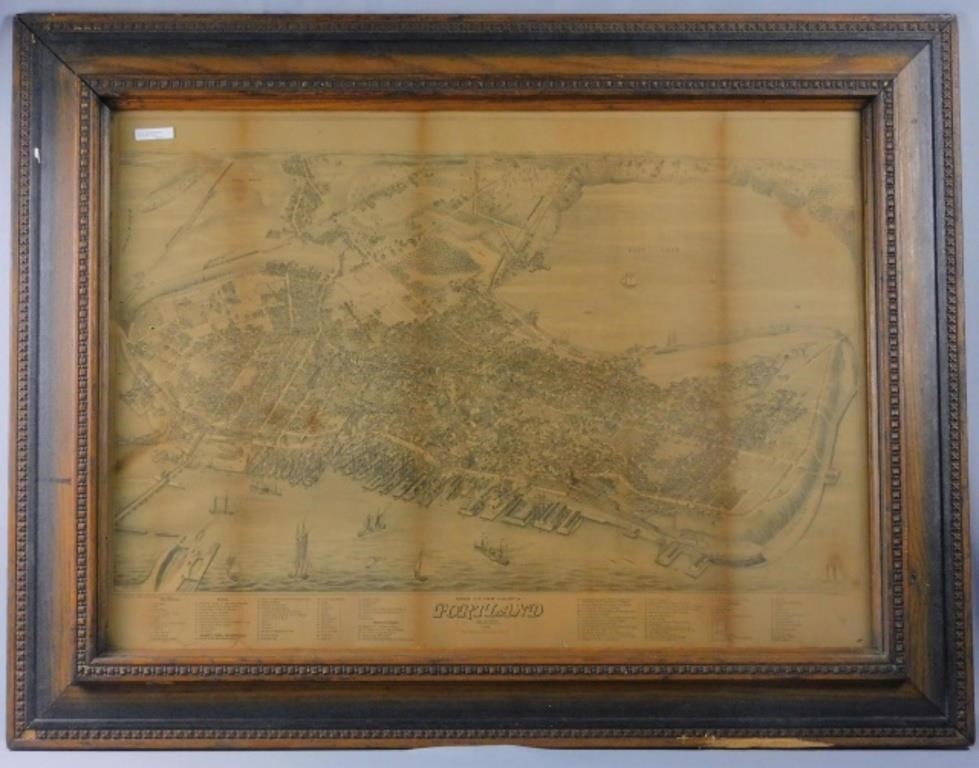 Appraisal: framed map dated Published by J Stoner Madison WI After