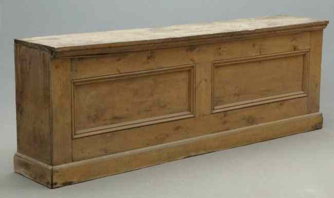 Appraisal: th c bar counter with open back ' '' Length