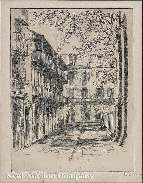 Appraisal: Thomas Mitchell Pierce American th c Pirate's Alley New Orleans