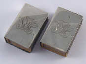 Appraisal: A pair of Danish silver S assay small matchbox holders