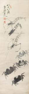 Appraisal: After Qi Baishi After Qi Baishi - Shrimps and Crabs