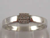 Appraisal: A French hallmarked carat white gold diamond ring size M