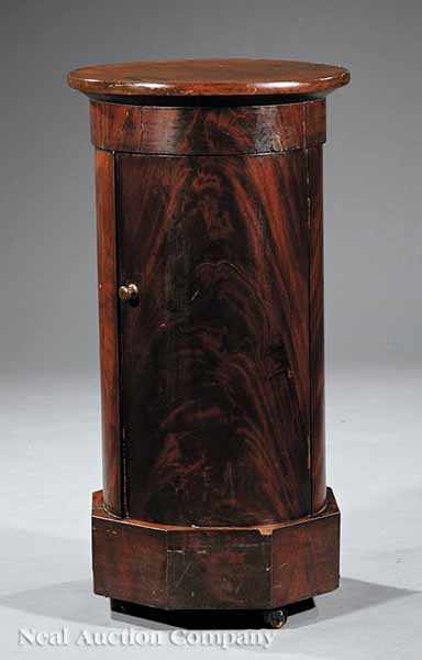 Appraisal: An American Classical Mahogany Cylinder Commode early th c later