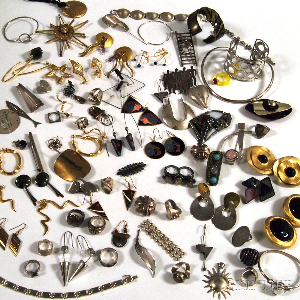 Appraisal: Group of Modern Costume Jewelry some sterling silver including an