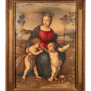 Appraisal: Antonio Falda Italian th Century After Raphael Madonna with Child