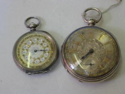 Appraisal: A VICTORIAN SILVER VERGE POCKET WATCH by Jas Thompson Batley