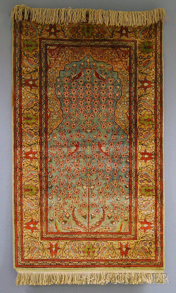 Appraisal: Kayseri Prayer Rug Central Anatolia contemporary ft in x ft