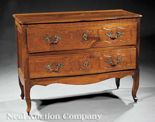 Appraisal: A Provincial Louis XVI Carved Fruitwood Commode late th early