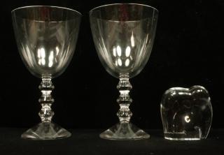 Appraisal: pc BACCARAT French Crystal Pr of crystal stem g pc