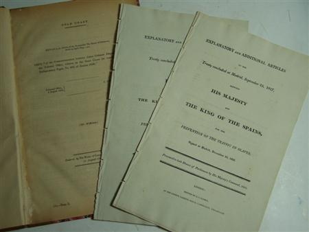 Appraisal: Slavery--Parliamentary Papers Explanatory and additional articles to the treaty concluded