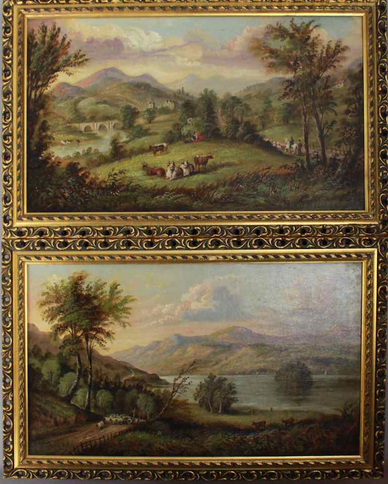 Appraisal: AN AUBUSSON PASTORAL TAPESTRY TH CENTURY centrally woven with two